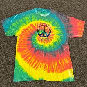 Vintage Hanes tie dye San Francisco tshirt size large